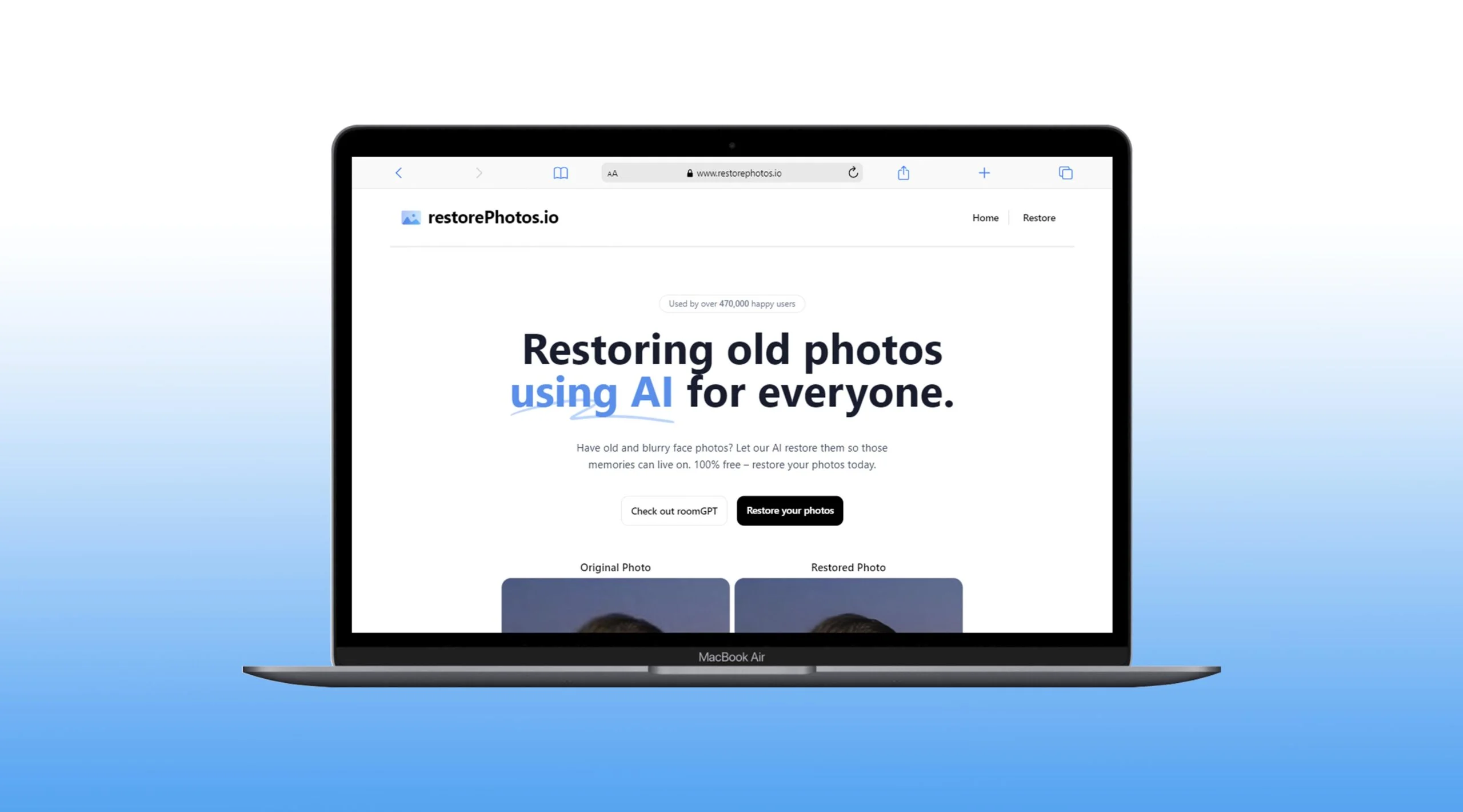 میتوان تصور کرد که این سایت مانند یک گذرگاه جادویی به دنیای خاطرات و عکسهای گمشده است. RestorePhotos.io یک فرصت طلایی برای بازیابی و زنده کردن خاطرات خانوادگی و دست اندرکارانه تلاش برای انقلابی در دنیای عکسهای فراموش شده است. این سایت به عنوان یک قهرمان بینظیر در داستان تصویرها و خاطرات خانوادگی عمل میکند، از اشباح گذشته روایت میکند و امکان دسترسی به آنها را برای همه آسان میکند. با تمرکز بر اندازهگیری زمان و مکان، این سایت به شما امکان میدهد که به سادگی به گذشتهتان بازگردید و بازسازی کنید. از لحظههای فراموش شده تا لحظات مهم زندگی، RestorePhotos.io به شما امکان میدهد تازه بیافرینید و زندگی را با خاطرات زیبا به رنگ بیاورید.